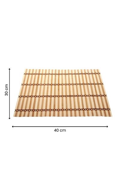 rubihome 2-Piece Bamboo Foldable Natural Wicker