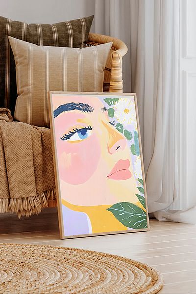 Dekorsiahome Единична декоративна картина в дървена рамка TK0052