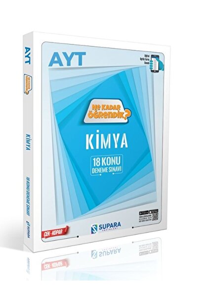 Supara Yayınları Supara AYT Kimya 18 Konu Deneme Ne Kadar Öğrendik Çek Kopar ...
