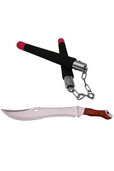 Depox Sada loveckých mačet IdeallStore, Knife of Mind, nerezová ocel, stříbrn...