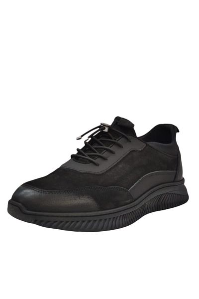 Pierre Cardin Nubuck, Rubber Laced, black Shoes