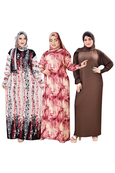 Genrics اسدال صلاة واستقبال مجموعة مكونة من 3 قطع واسع ومريح مقاس واحد يلبس و...