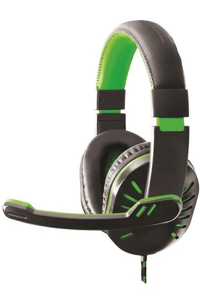 ESPERANZA Casti Stereo Esperanza CROW EGH330G, Microfon (Negru/Verde)