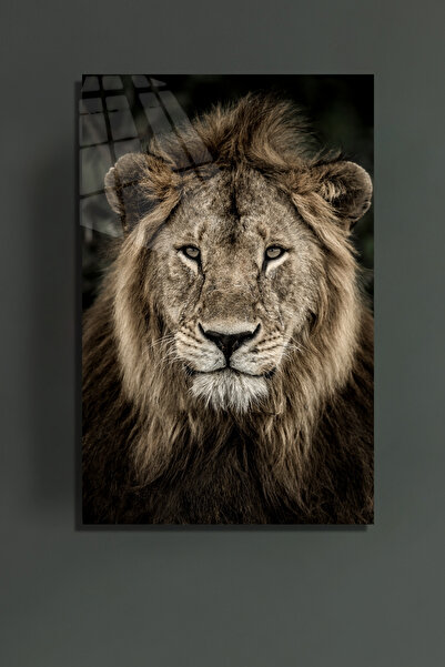 glassartdesign Lion Glass Painting 4 Pictură Modernă Pictură Animală Cadou Acasă