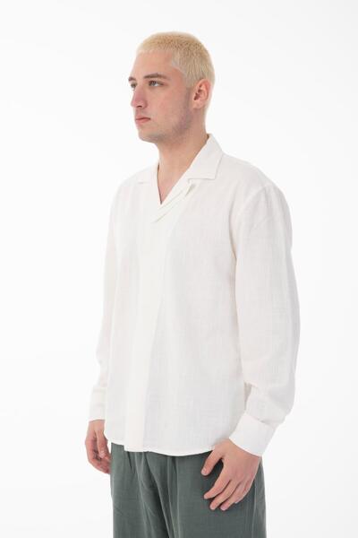 Rocqerx R-6059 Прихований пат Детальна сорочка з довгими рукавами