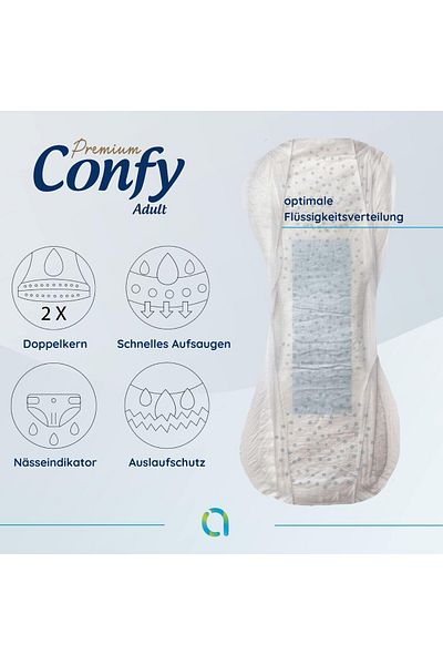 Confy Adult Adult Diapers Extralarge 30 Pieces X 2 Packs