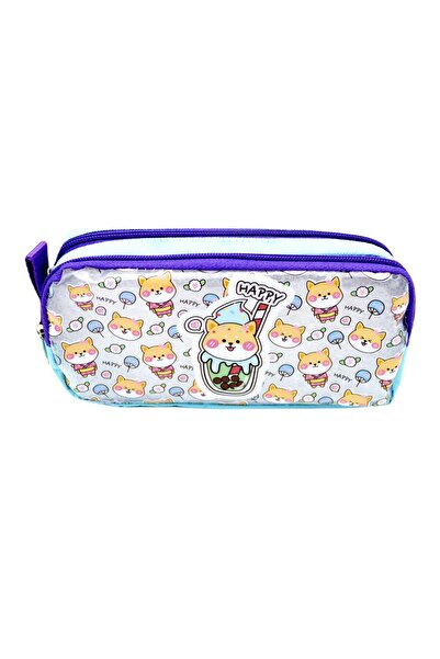 Brons Mikro Çift Gözlü Kalemlik Şeffaf PVC MK-S20