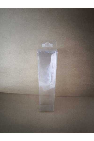 MK Ambalaj Pvc, Asetat, Askılı Şeffaf Kutu - 250 Micron - 4.5 x 2.5 x 19.5 cm...