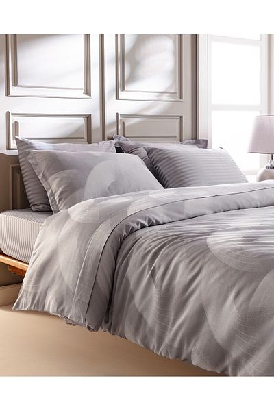 Madame Coco Orly Jacquard-Satin-Bettbezug-Set, Kingsize