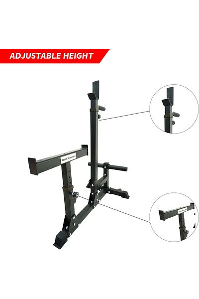 YALLA HomeGym Premium Bench Press Squat Rack Stand, 450KG Max Load, Adjustable Height And Width