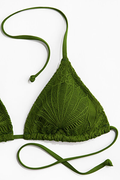 H&M Dolgulu Üçgen Bikini Üstü