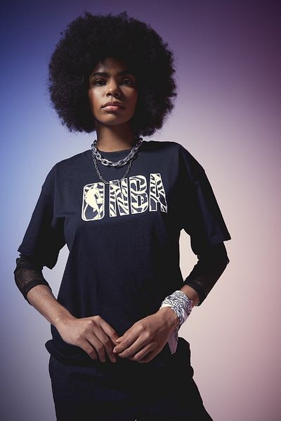 DeFacto Μπλουζάκι NBA Wordmark Oversize - Crew Neck, κοντό μανίκι B3961ax24sp