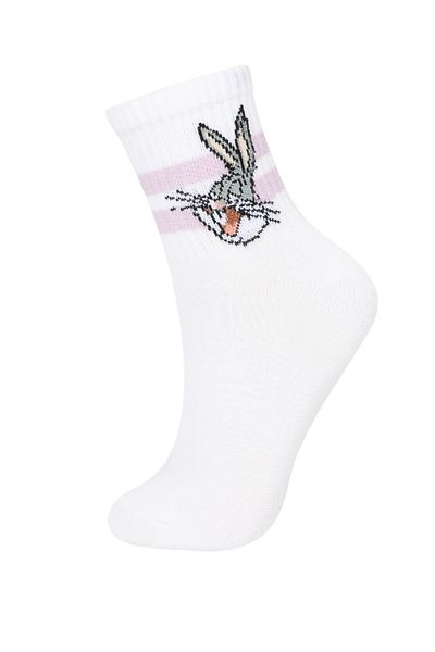 DeFacto Șosete de damă Looney Tunes din 3 piese din bumbac B8757axns