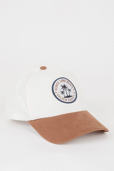 DeFacto Men's Color Blocked Cotton Cap Hat W8579Az24Sm