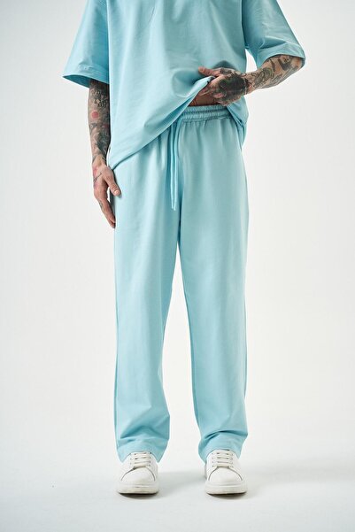 Respire Ανδρικό Basic φαρδύ φούτερ Baby Blue