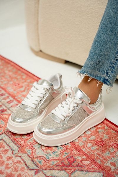 LAMİNTA Pantofi sport pentru femei Osi Silver Stone