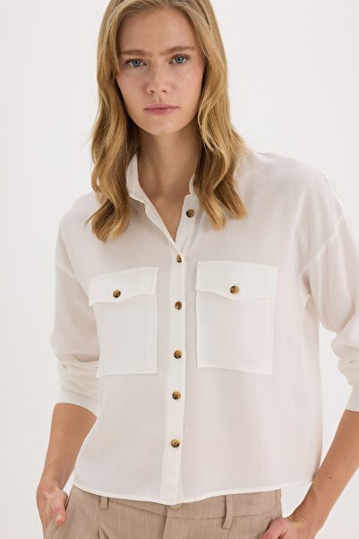 DeFacto Regular Fit Viskon Uzun Kollu Gömlek A5380ax25sp