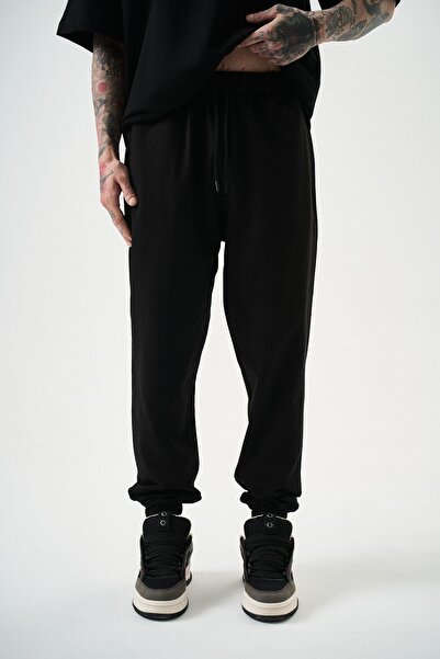 Respire Men's Basic Jogger Sweatpants Black