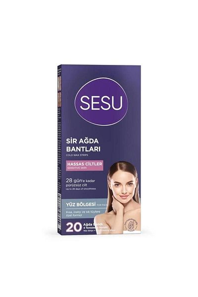 Sesu Waxing Strip Face 20 Pack Sensitive Skin