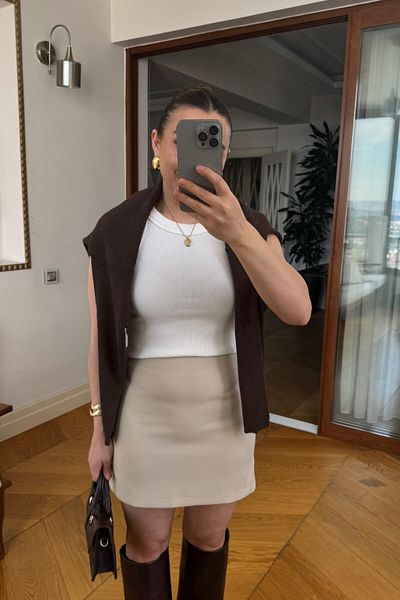 Tuba Butik Basic Mini Skirt