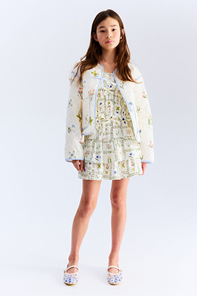 H&M Baskılı ve Katlı Etek