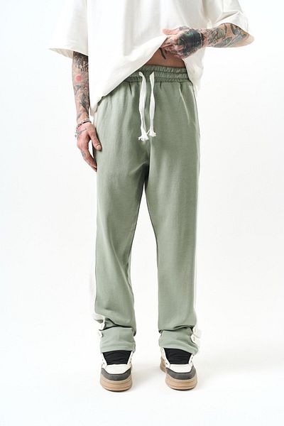 Respire Ανδρικό πόδι με λεπτομέρειες Interlock Baggy Sweatpants Mint