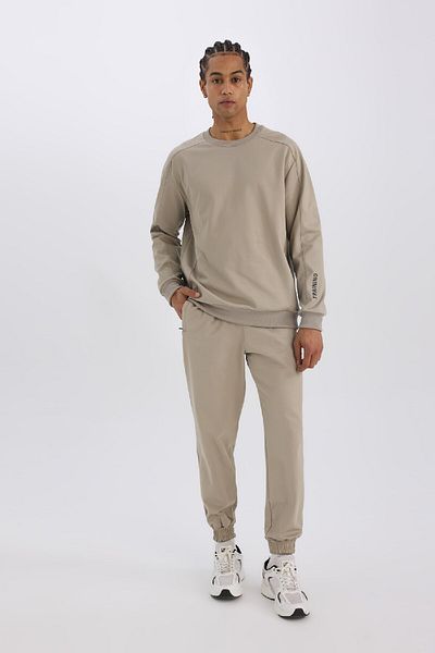 DeFacto Φούτερ Crew Neck Printed Fit Pita Athlete C9185ax24au