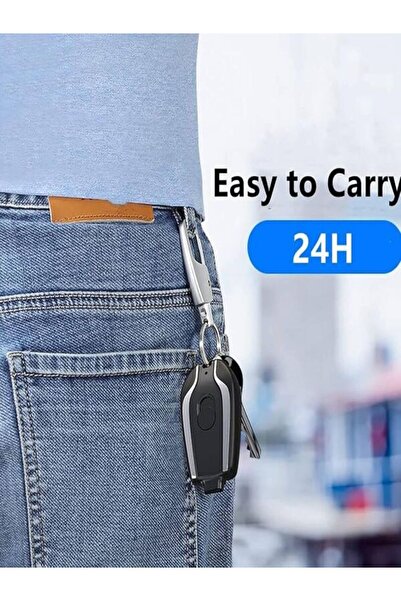 Gerenic BESAMHEAD 1500mAh Portable Keychain Power Bank Charger Type-C |