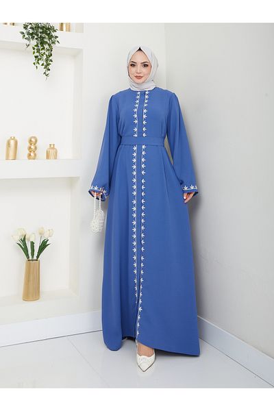 VOLT CLOTHİNG Sukienka Abaya z haftem dla kobiet