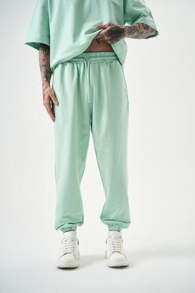 Respire Muške Osnovni Jogger trenirke vodeno zelene