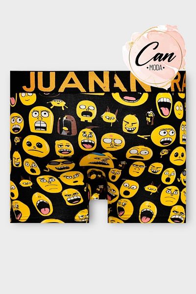 Juan Raul Emoji Patterned Patterned Men's Boxers - Db226
