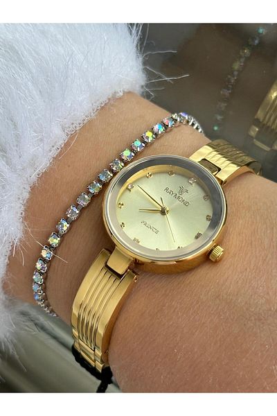 Raymond Rym-211699 Women Wrist Watch - Stainless Steel Case and Band - 2 Year Warranty