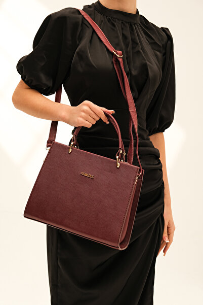 Armine Women's Burgundy 355 Shoulder and Hand Bag