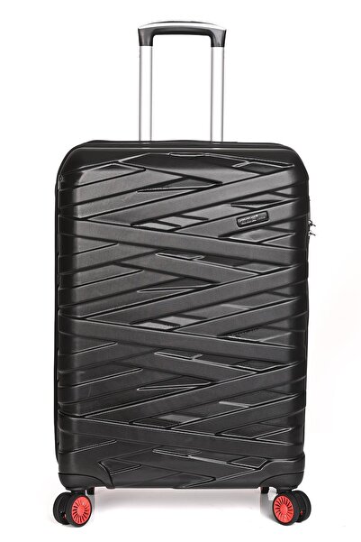 ÇÇS Ççs 4 Tekerlekli Unisex Orta Boy Valiz Siyah