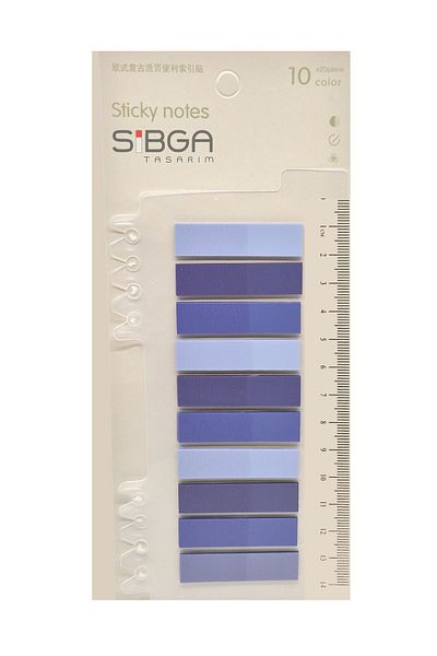 sibga tasarım Transparent Color. 200 Sheets Book Mark Sticker Note Paper