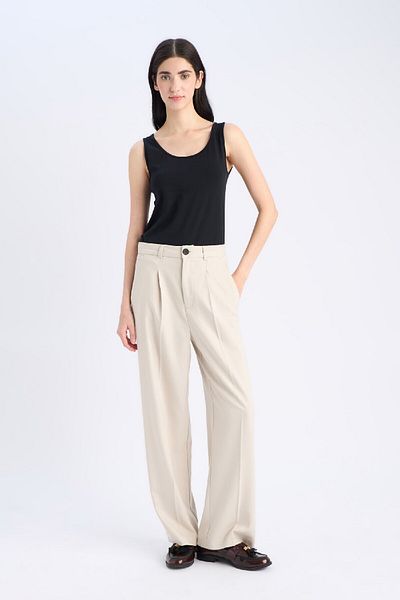 DeFacto Slim Fit Slim Fit Basic Plain Crew Neck Czarny Sportowiec I1059Az25Sm