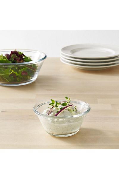 IKEA VARDAGEN Bowl, clear glass, 12 cm