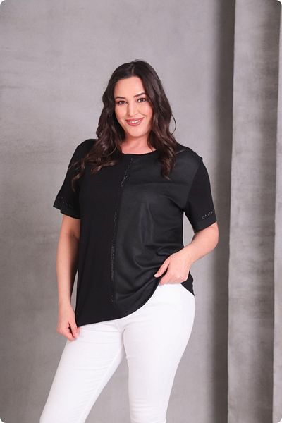 Ebsumu Women's Plus Size Leopard Print Stylish Blouse |   Black, Black-Grey, Black-Brown Color Optional