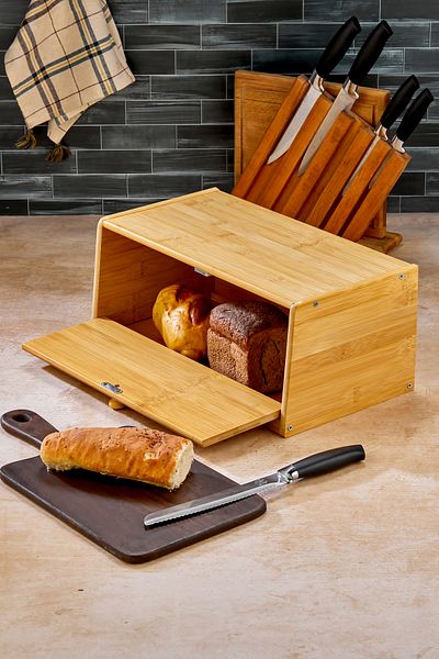 Mabeyn Bamboo Bread Box 42X23X18Cm