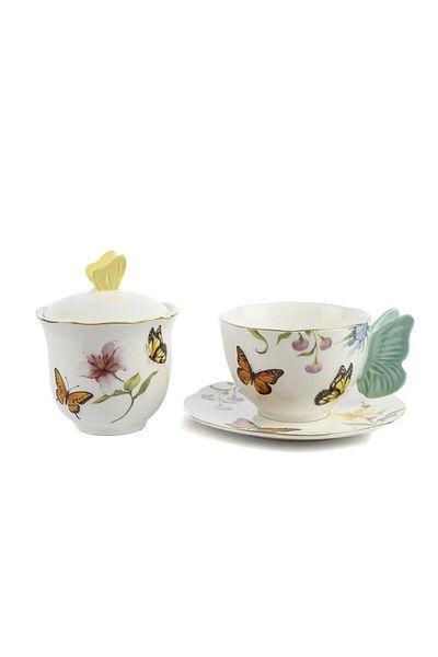 Mikasa Moor Mariposa Teacup and Sugar Bowl Set 250Cc P374. 101227