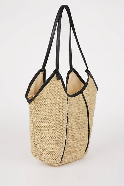 DeFacto Women's Straw Shoulder Bag E3152Axns