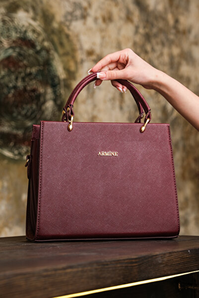 Armine Women's Burgundy 355 Shoulder and Hand Bag