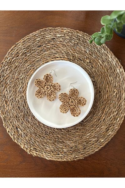yucin Summer Straw Earrings