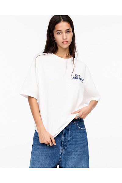 Pull & Bear Cafeteria graphic T-shirt