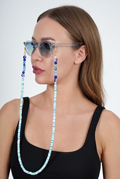 JULIANO Fimo Colorful Evil Eye Beaded Glasses Chain - Necklace - Bracelet