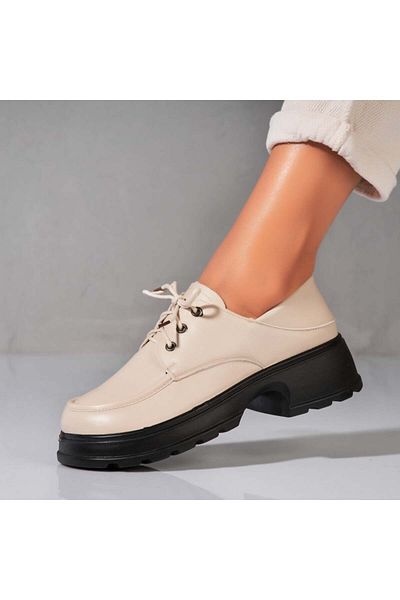 Joana Women's casual shoes Beige made of Siya Eco-leather