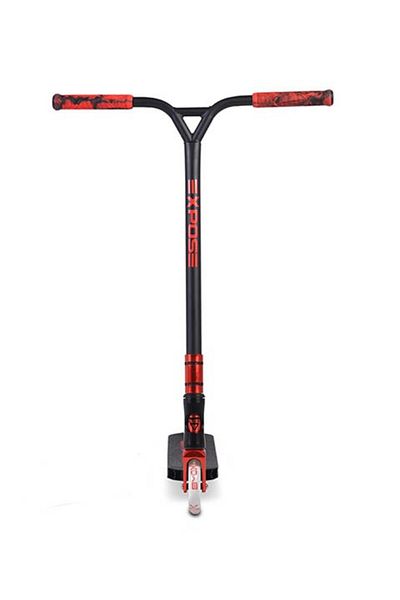 OEM BYOX Expose Black Red Aluminum Freestyle Scooter for Kids, ABEC-9 Bearings, Age 10 Years +