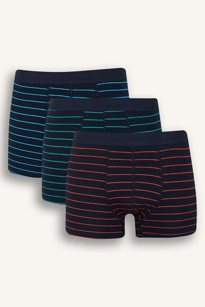 DeFacto Regular Fit Ριγέ 3 τεμαχίων Boxer E2918ax25sp