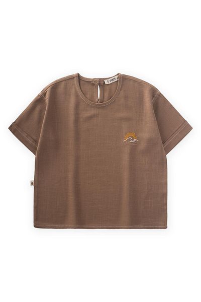 Cigit Μπλούζα Sun Embroidered Kitten Καραμέλα χρώμα 2-7 ετών