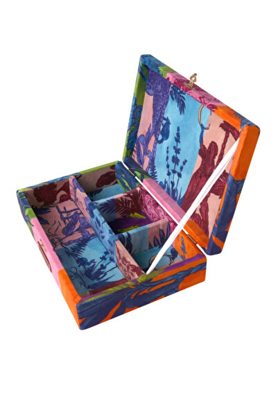 NOCCASA Tasarım Desenli Bölmeli Aksesuar Takı Kutusu